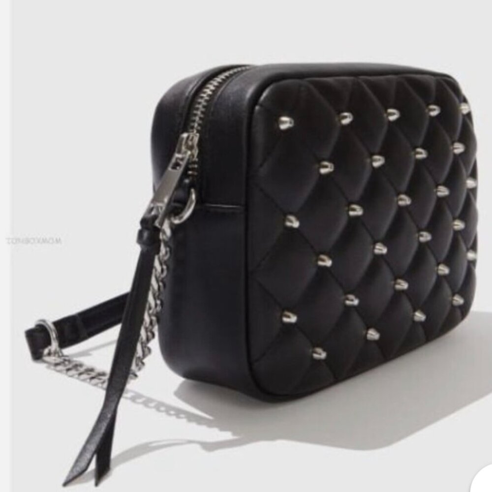 REBECCA MINKOFF CROSSBODY DIAMOND QUILT STUDDED - NWOT - Picture 3 of 10